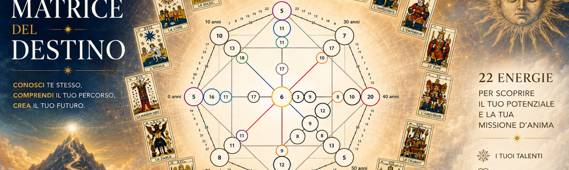 Scopri cosa racconta la tua data di nascita e impara a leggere le 5 porte principali della tua Matrice del Destino.