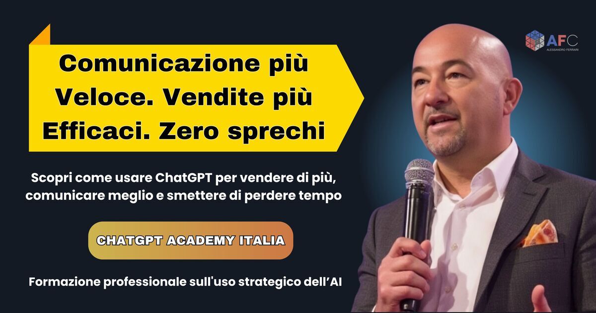 Upgrade VIP ChatGPT Academy Italia Aprile 2025