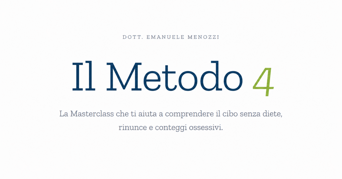 Masterclass "Il Metodo 4"